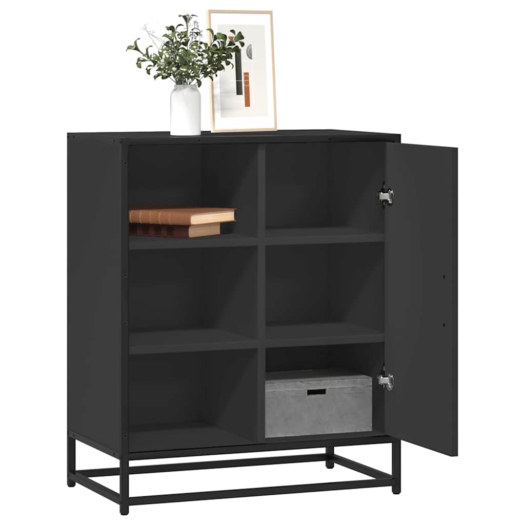 vidaXL Dressoir 62x35x76 cm bewerkt hout bruin eikenkleur - Aashly
