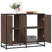vidaXL Dressoir 94x35x76 cm bewerkt hout gerookt eikenkleurig - Aashly