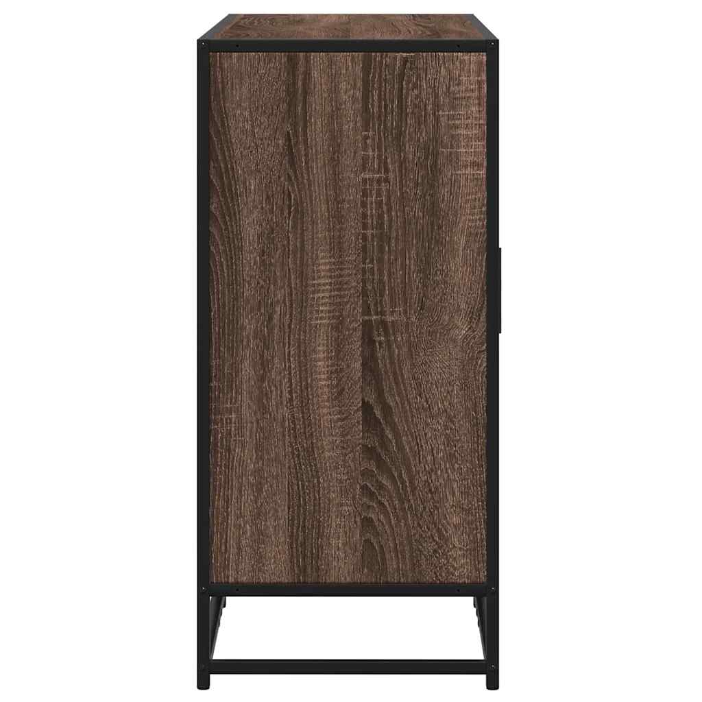 vidaXL Dressoir 92x35x76 cm bewerkt hout zwart - Aashly