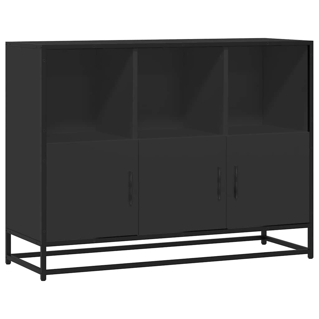 vidaXL Dressoir 100x35x76 cm bewerkt hout gerookt eikenkleurig - Aashly