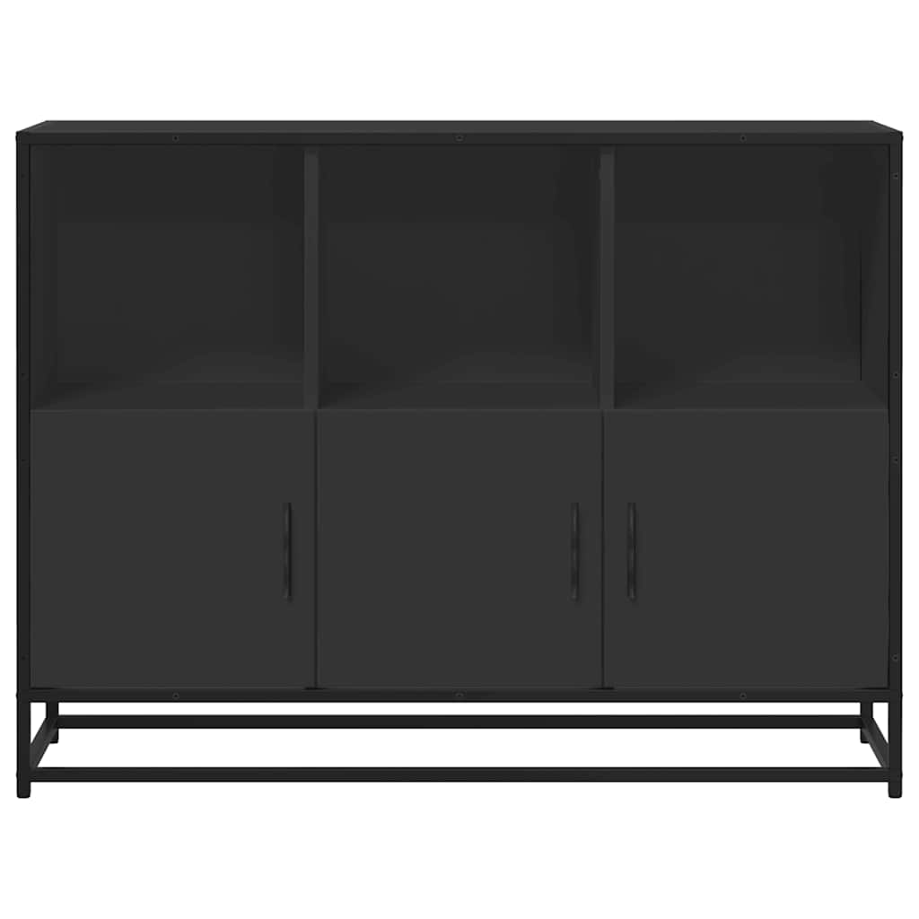 vidaXL Dressoir 100x35x76 cm bewerkt hout gerookt eikenkleurig - Aashly