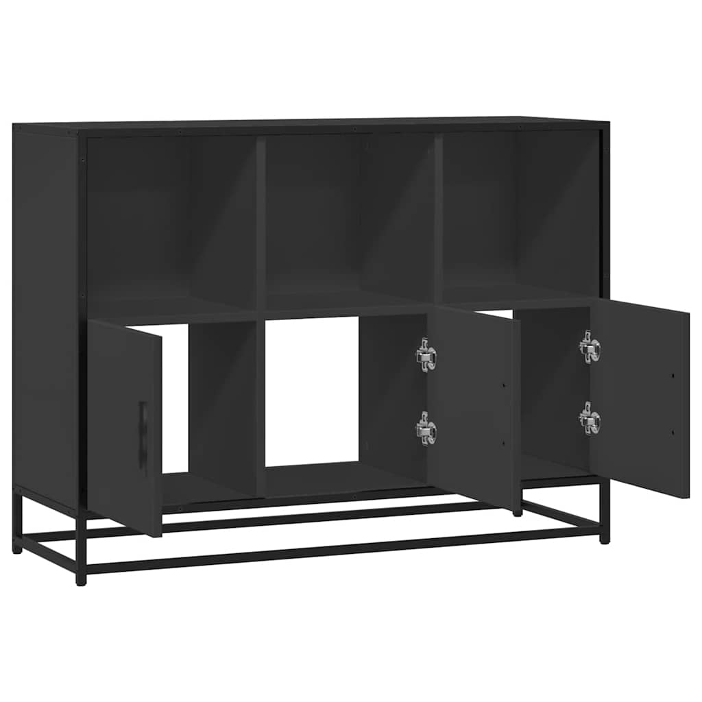 vidaXL Dressoir 100x35x76 cm bewerkt hout gerookt eikenkleurig - Aashly