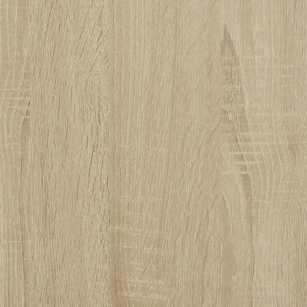 vidaXL Hoge kast 35,5x35x139 cm bewerkt hout en metaal bruin eiken - Aashly