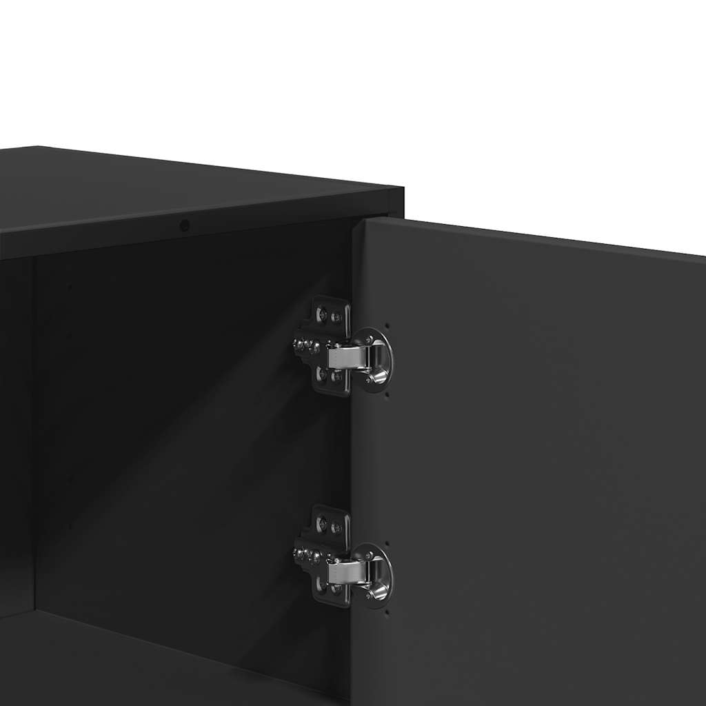 vidaXL Hoge kast 68x35x106,5 cm bewerkt hout en metaal gerookt eiken - Aashly