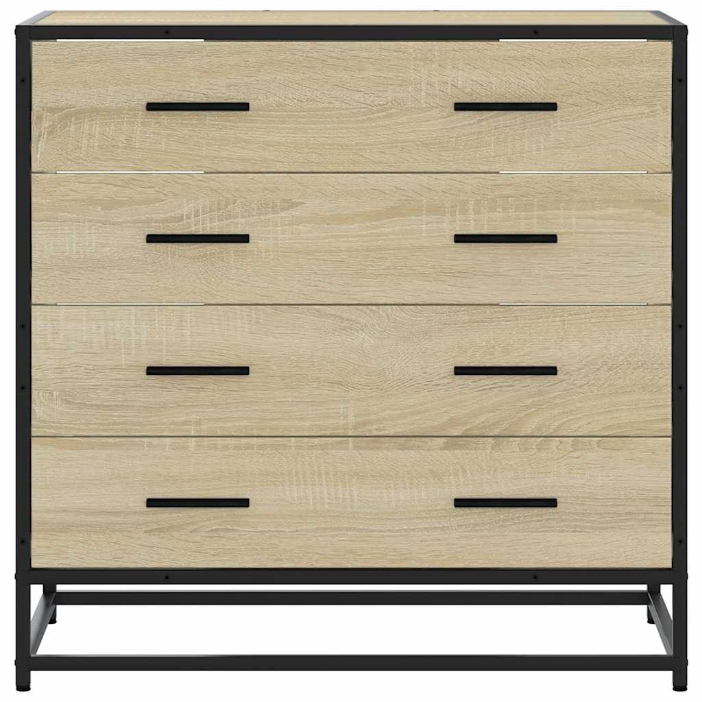 vidaXL Ladekast 70x41x70 cm bewerkt hout sonoma eikenkleurig