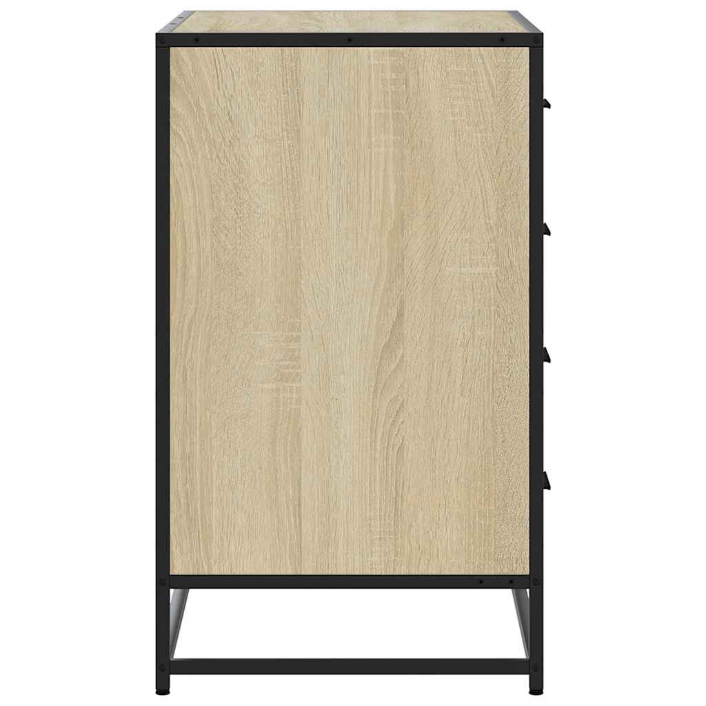 vidaXL Ladekast 70x41x70 cm bewerkt hout sonoma eikenkleurig
