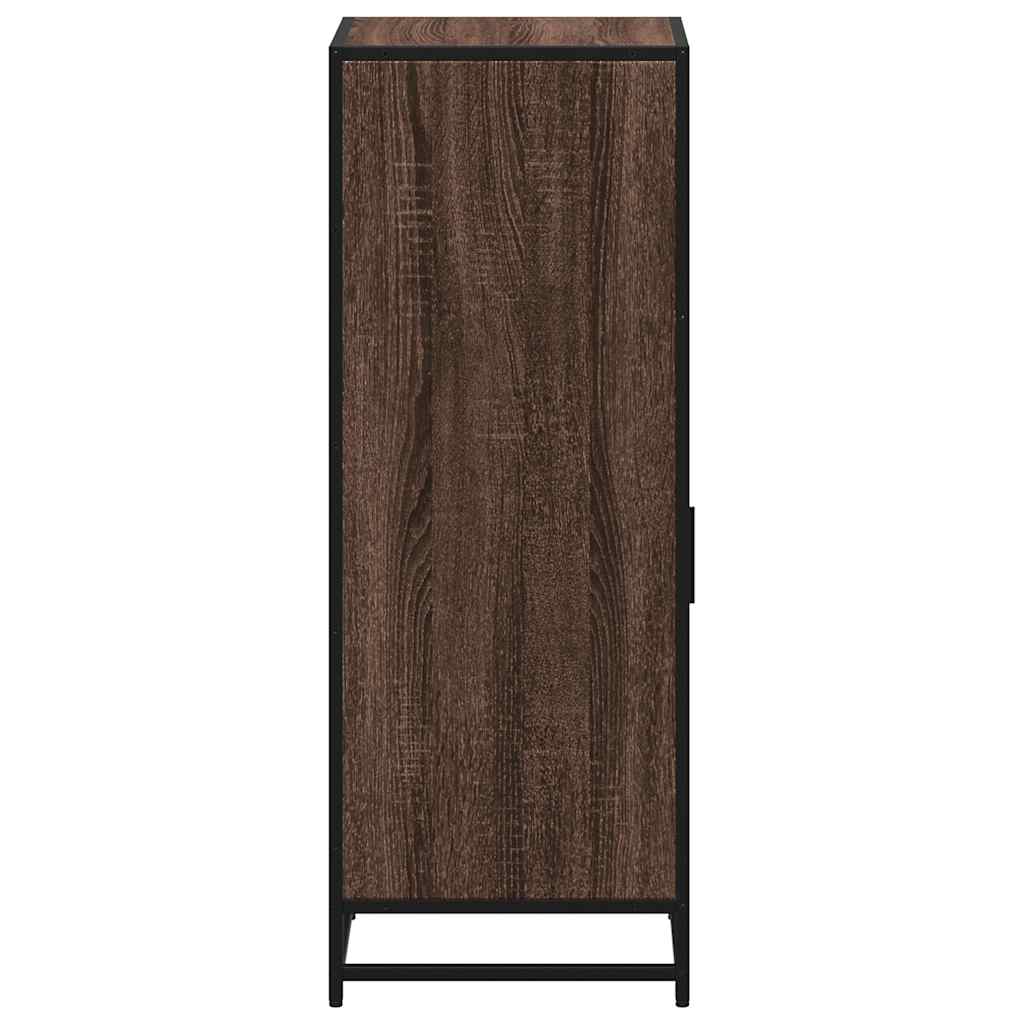 vidaXL Badkamerkast 35x37,5x100 cm bewerkt hout zwart - Aashly