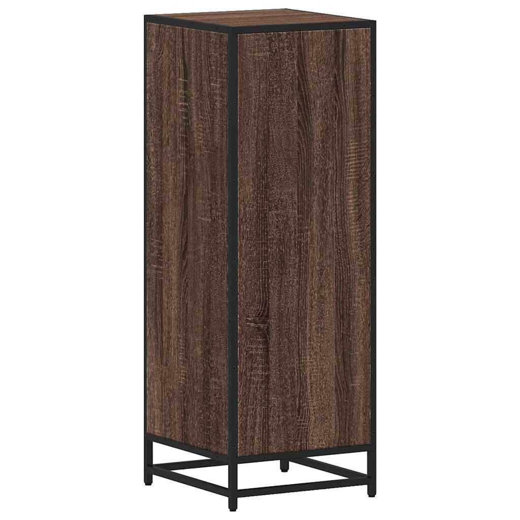 vidaXL Badkamerkast 35x37,5x100 cm bewerkt hout zwart - Aashly