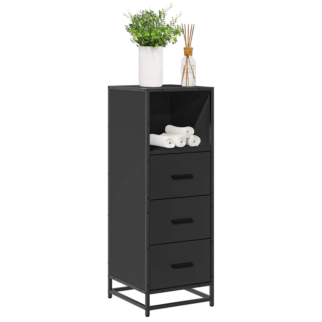 vidaXL Badkamerkast 35x37,5x100 cm bewerkt hout bruin eikenkleur - Aashly