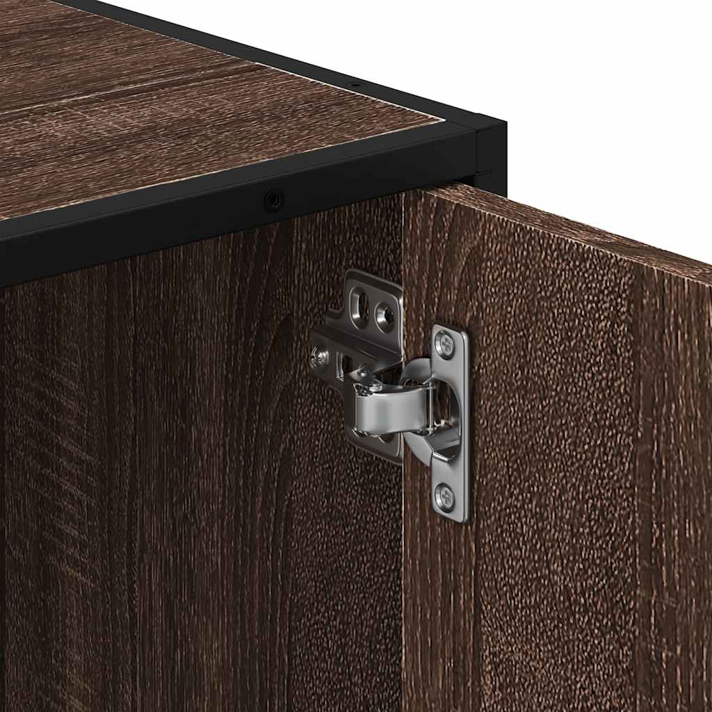 vidaXL Wastafelkast 90x33x60 cm bewerkt hout sonoma eikenkleurig - Aashly