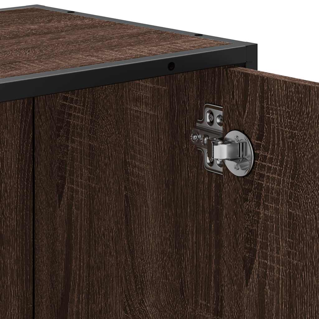 vidaXL Wastafelkast 65x33x60 cm bewerkt hout sonoma eikenkleurig - Aashly