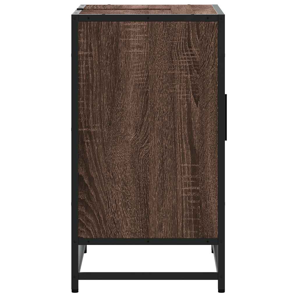 vidaXL Wastafelkast 65x33x60 cm bewerkt hout sonoma eikenkleurig - Aashly