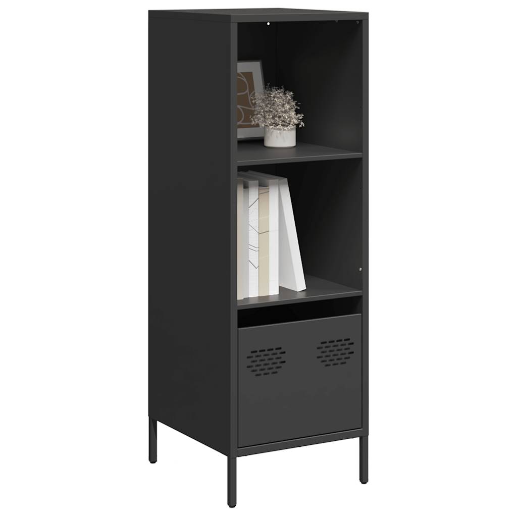 vidaXL Hoge kast 68x39x103,5 cm staal mosterdgeel - Aashly