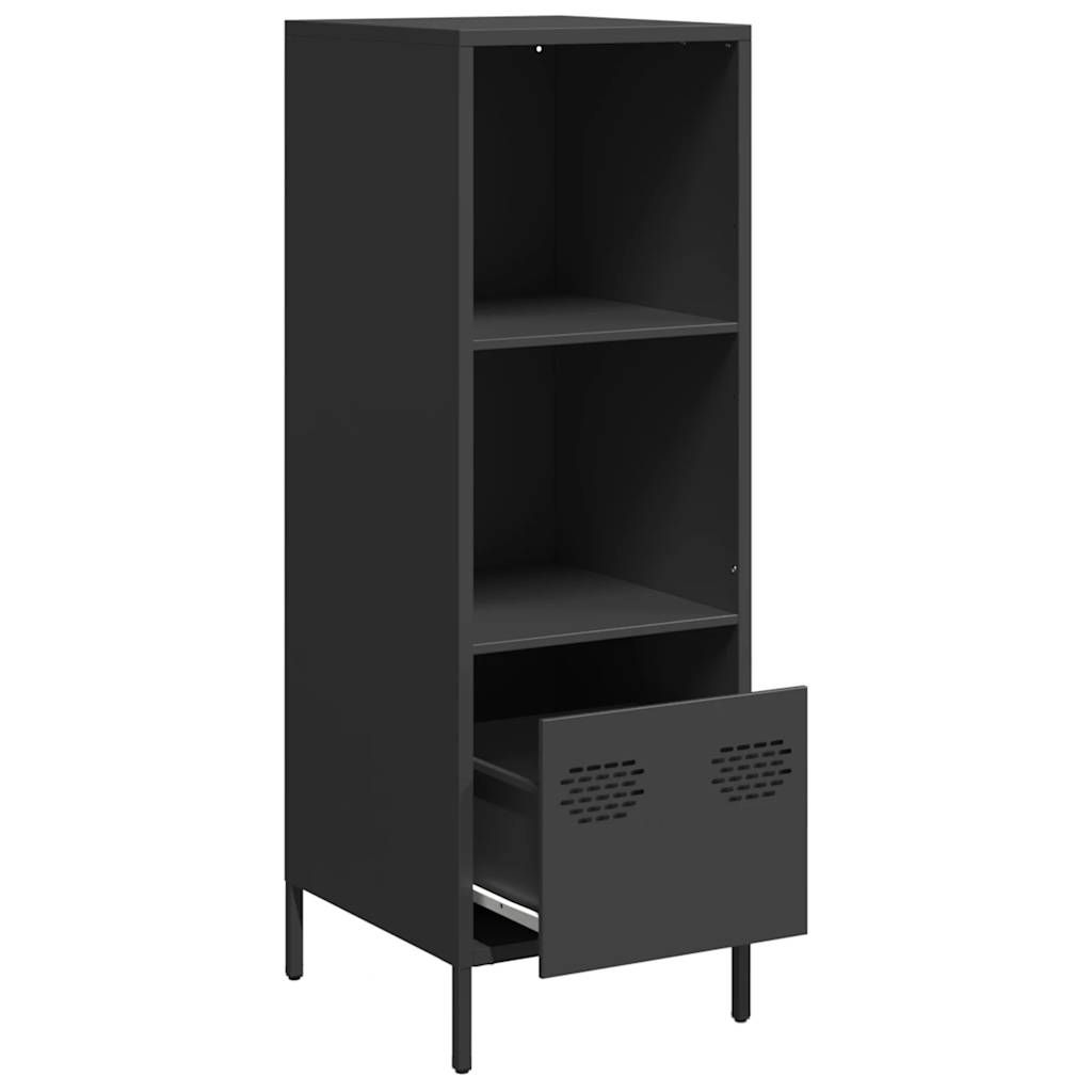 vidaXL Hoge kast 68x39x103,5 cm staal mosterdgeel - Aashly