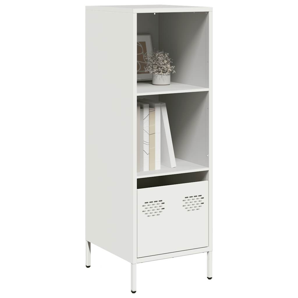 vidaXL Hoge kast 68x39x103,5 cm staal mosterdgeel - Aashly