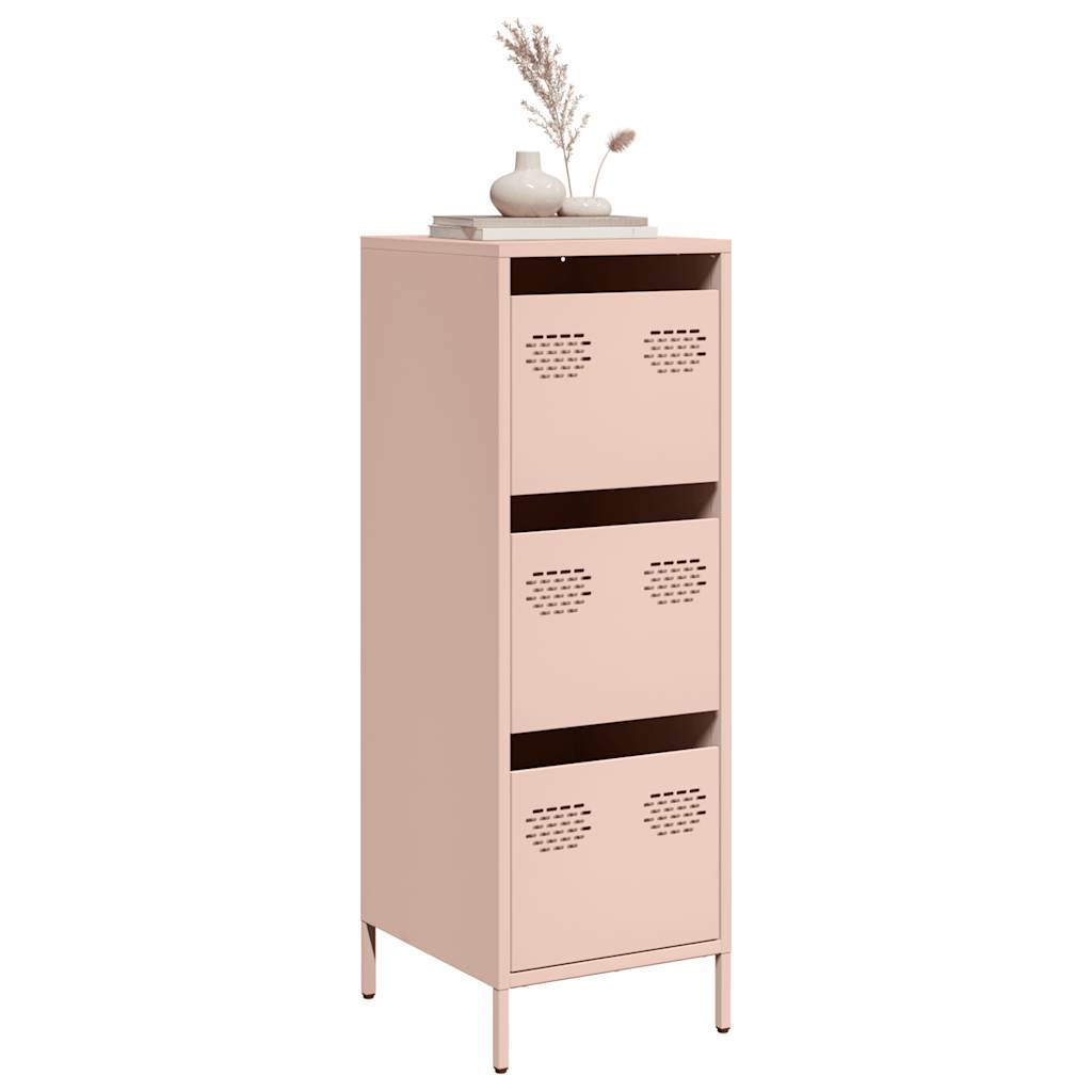 vidaXL Hoge kast 39x35x103,5 cm staal mosterdgeel - Aashly