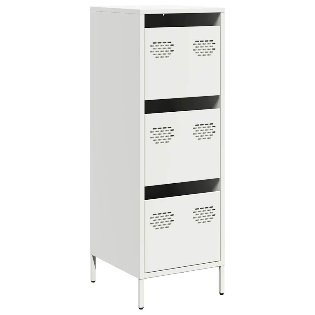 vidaXL Hoge kast 39x35x103,5 cm staal mosterdgeel - Aashly