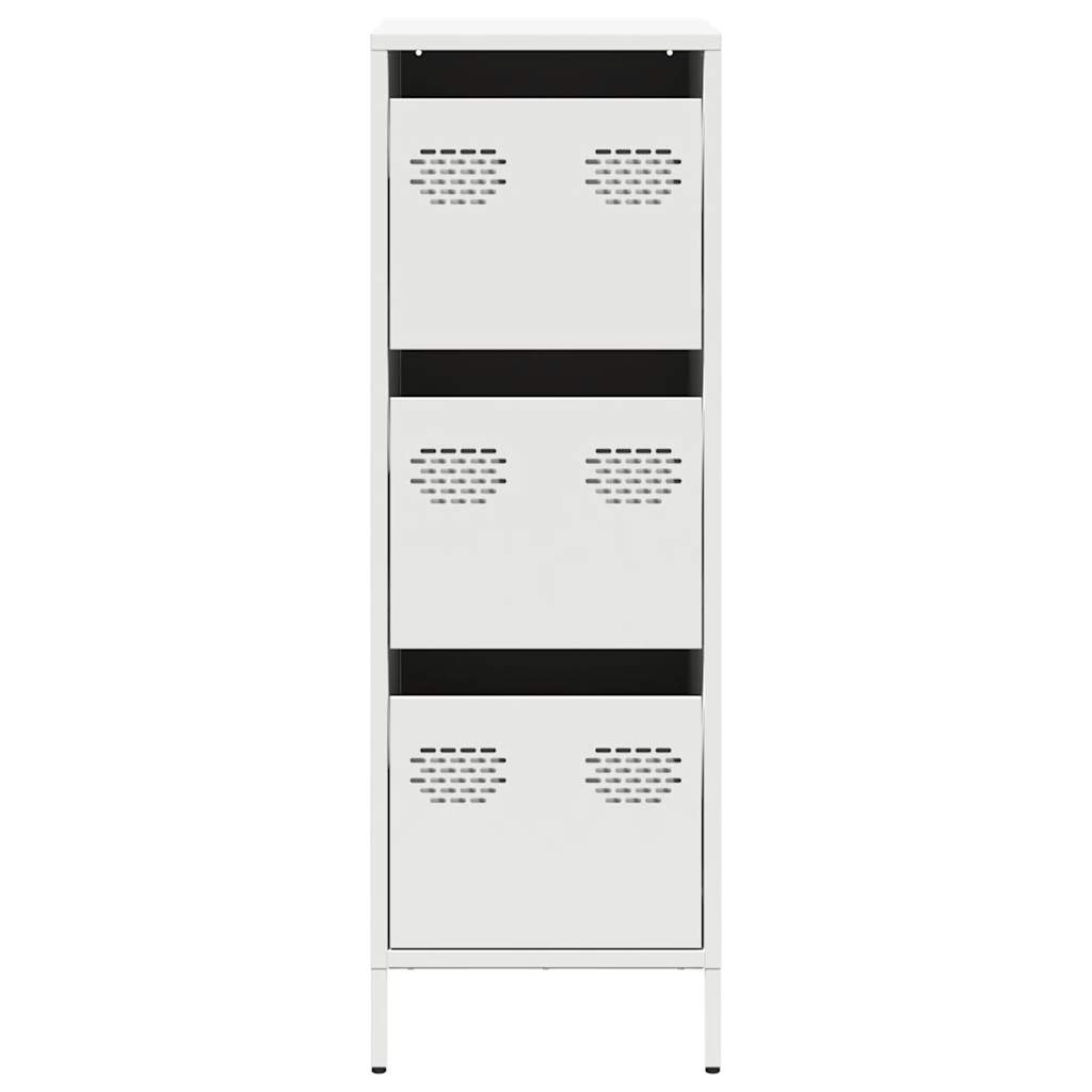vidaXL Hoge kast 39x35x103,5 cm staal mosterdgeel - Aashly