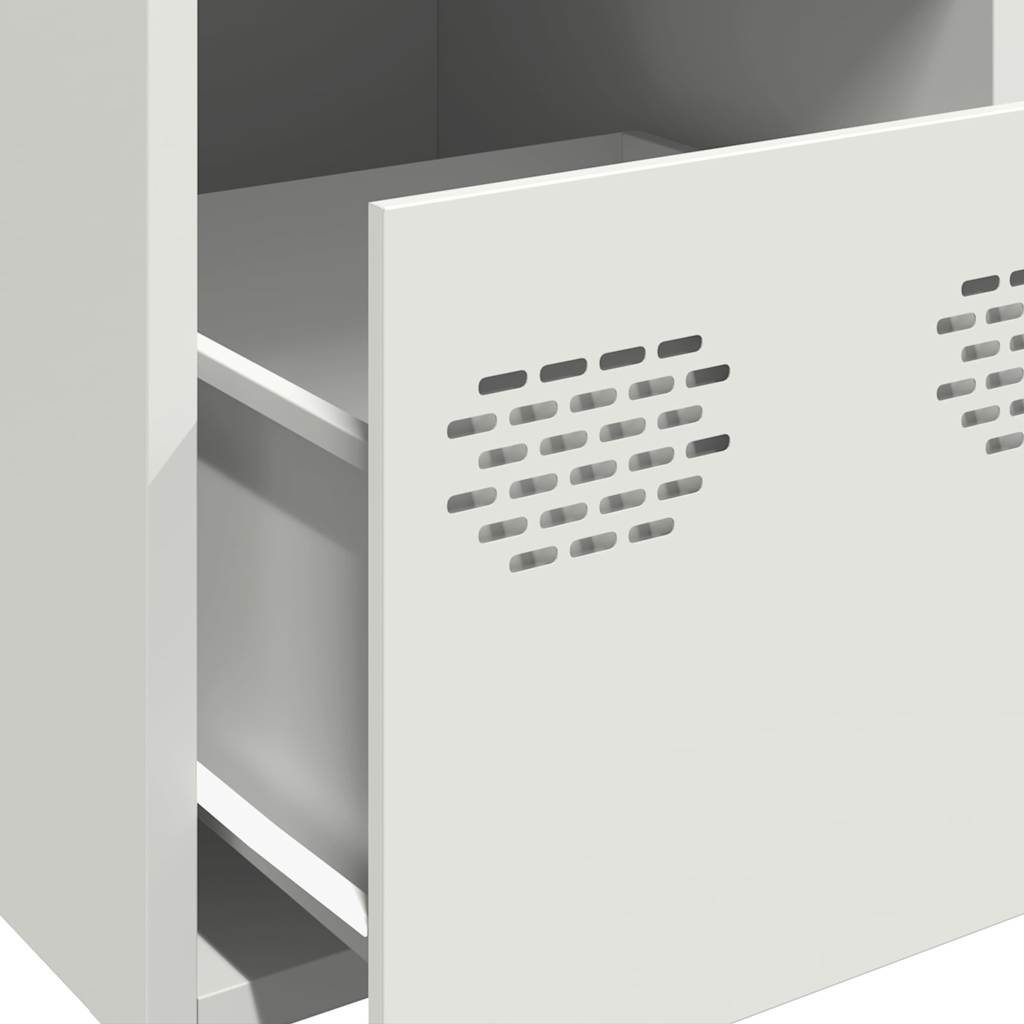 vidaXL Hoge kast 39x35x103,5 cm staal mosterdgeel - Aashly
