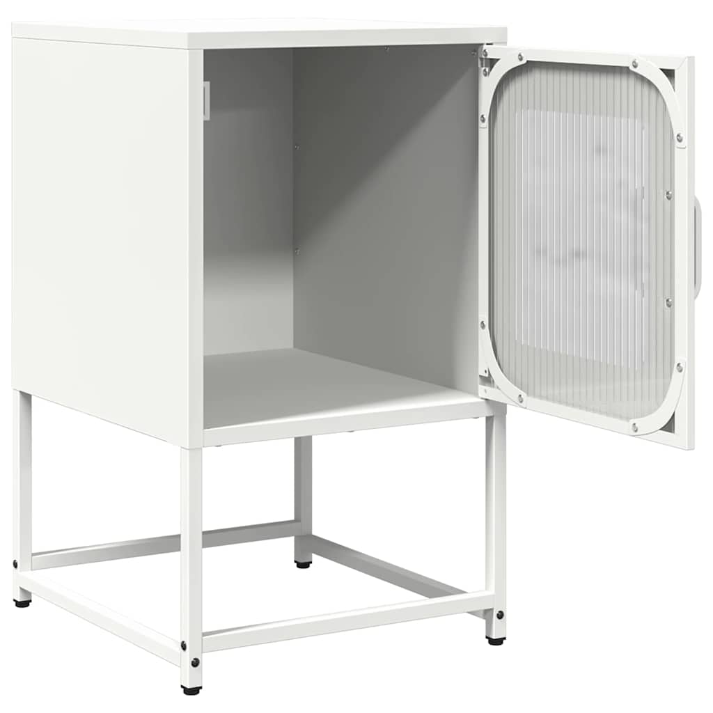 vidaXL Nachtkastje 36x39x60,5 cm koudgewalst staal antracietkleurig - Aashly