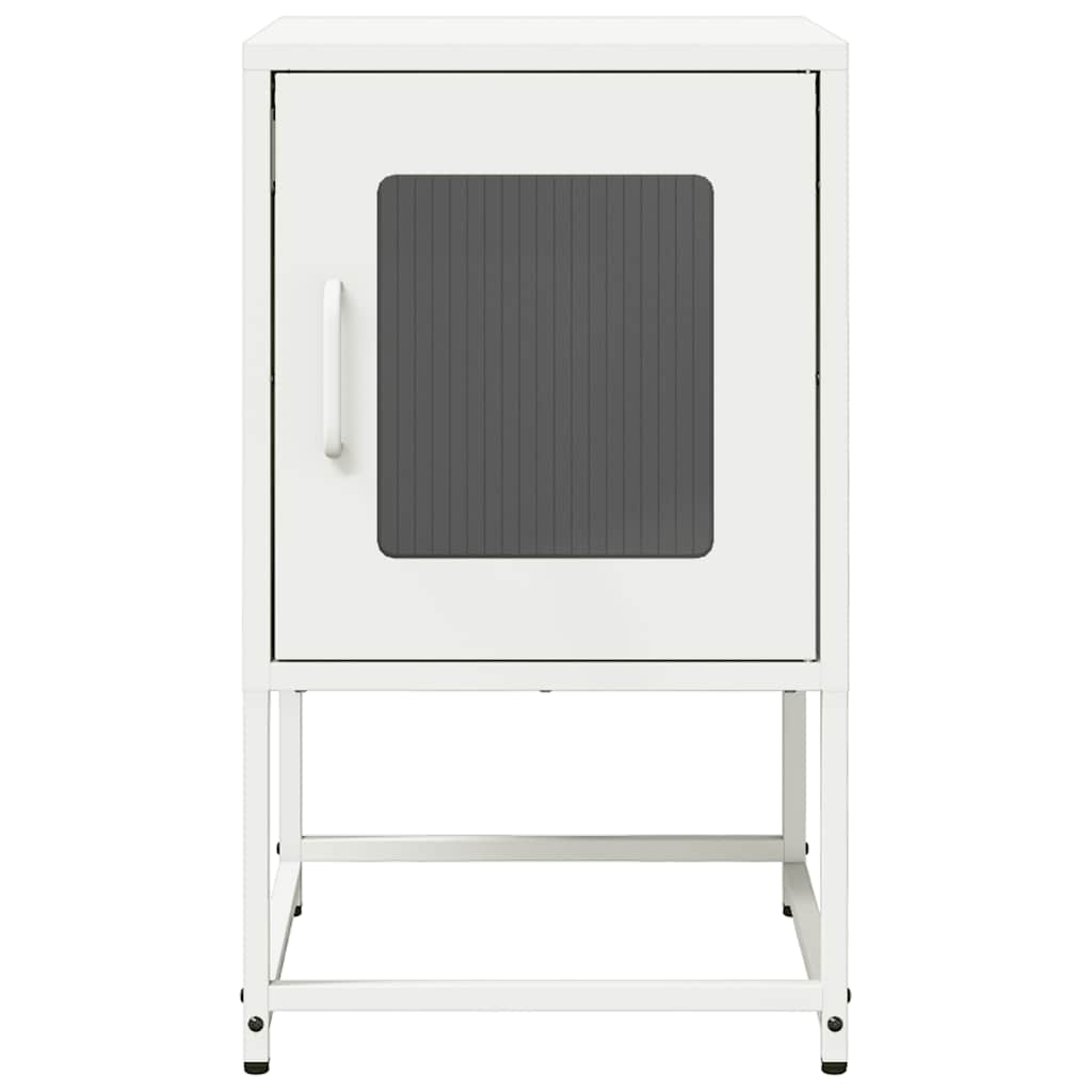 vidaXL Nachtkastje 36x39x60,5 cm koudgewalst staal antracietkleurig - Aashly
