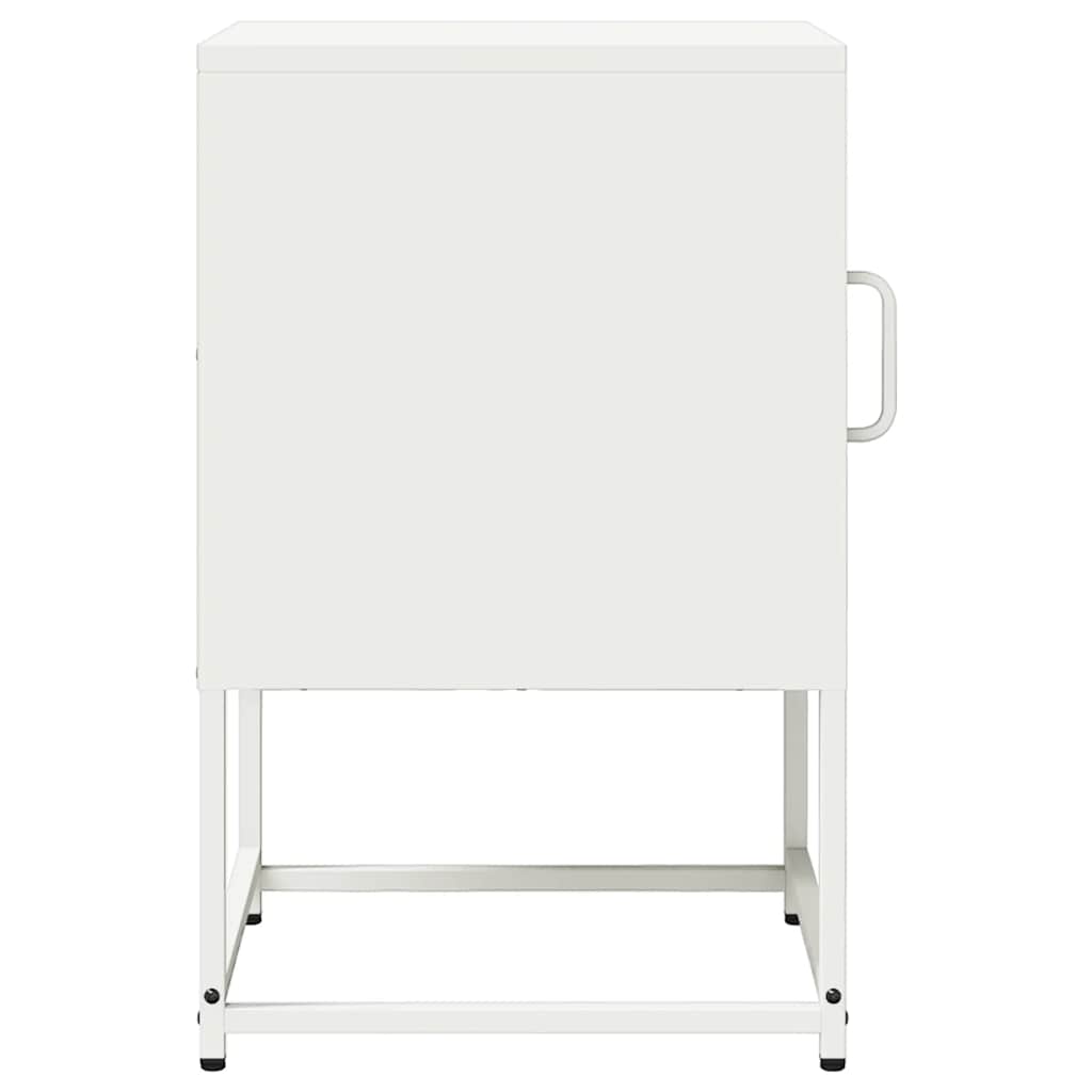 vidaXL Nachtkastje 36x39x60,5 cm koudgewalst staal antracietkleurig - Aashly