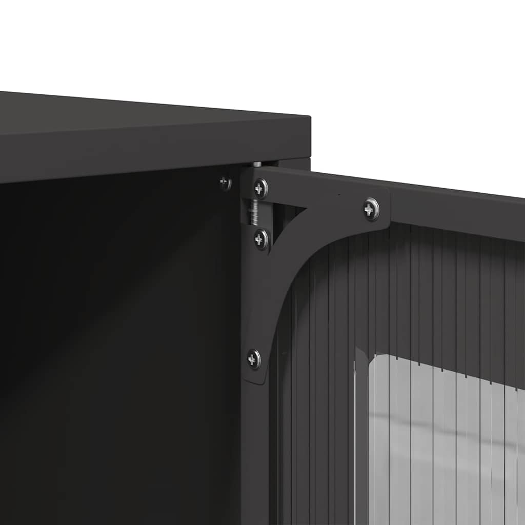 vidaXL Hoge kast 68x39x123 cm staal olijfgroen - Aashly