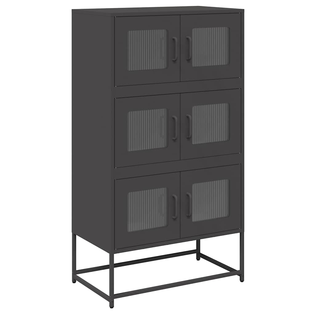 vidaXL Hoge kast 68x39x123 cm staal olijfgroen - Aashly