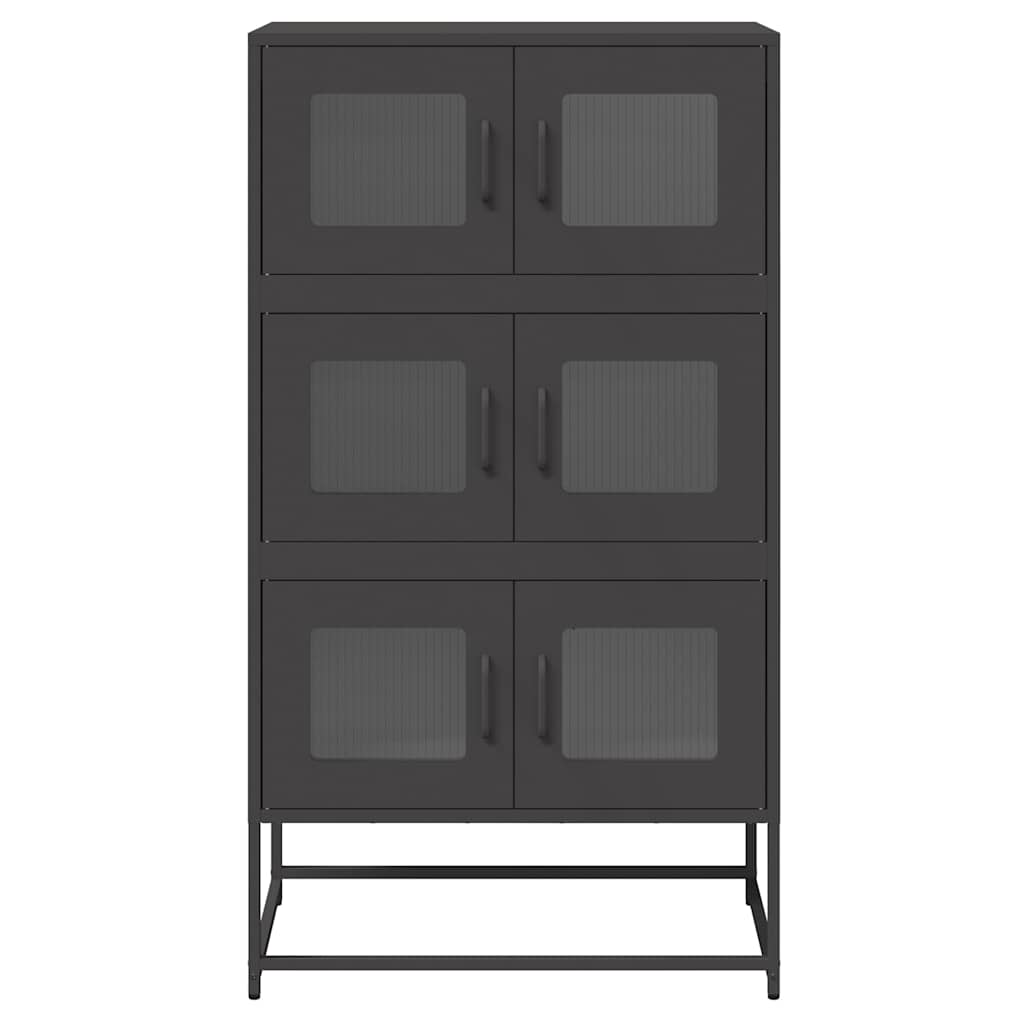 vidaXL Hoge kast 68x39x123 cm staal olijfgroen - Aashly