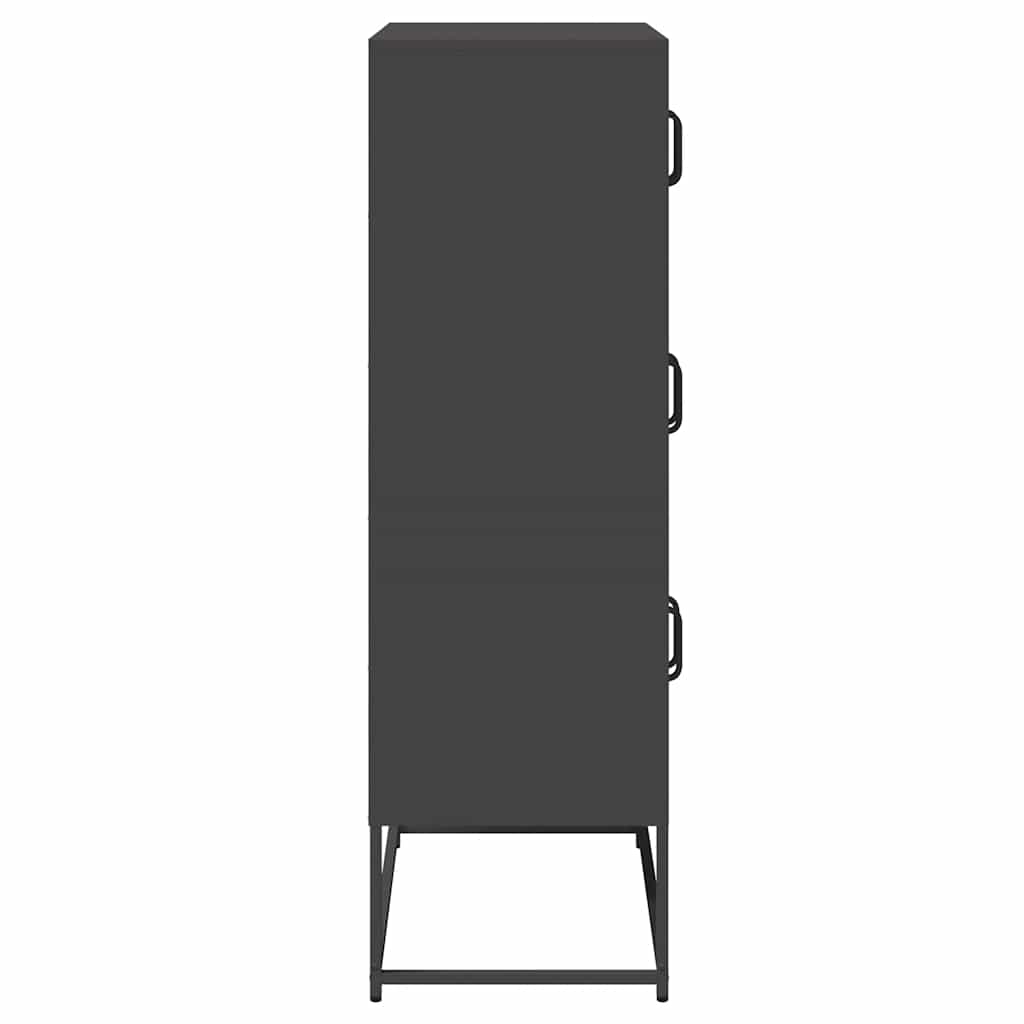 vidaXL Hoge kast 68x39x123 cm staal olijfgroen - Aashly