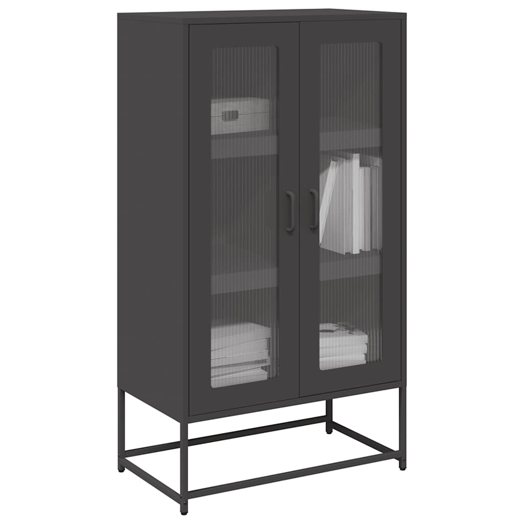 vidaXL Hoge kast 68x39x123 cm staal wit - Aashly