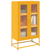 vidaXL Hoge kast 68x39x123 cm staal wit - Aashly