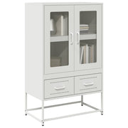 vidaXL Hoge kast 68x39x111,5 cm staal roze - Aashly