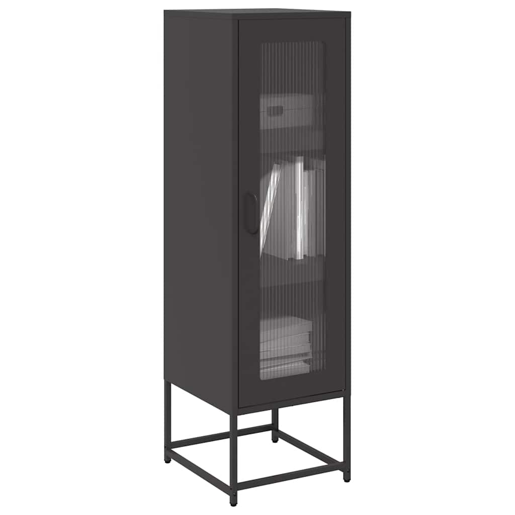 vidaXL Hoge kast 36x39x123 cm koudgewalst staal antracietkleurig - Aashly