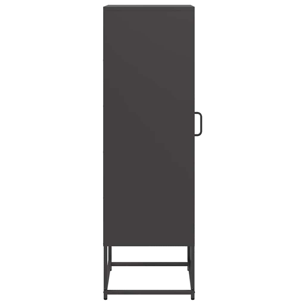 vidaXL Hoge kast 36x39x123 cm koudgewalst staal antracietkleurig - Aashly