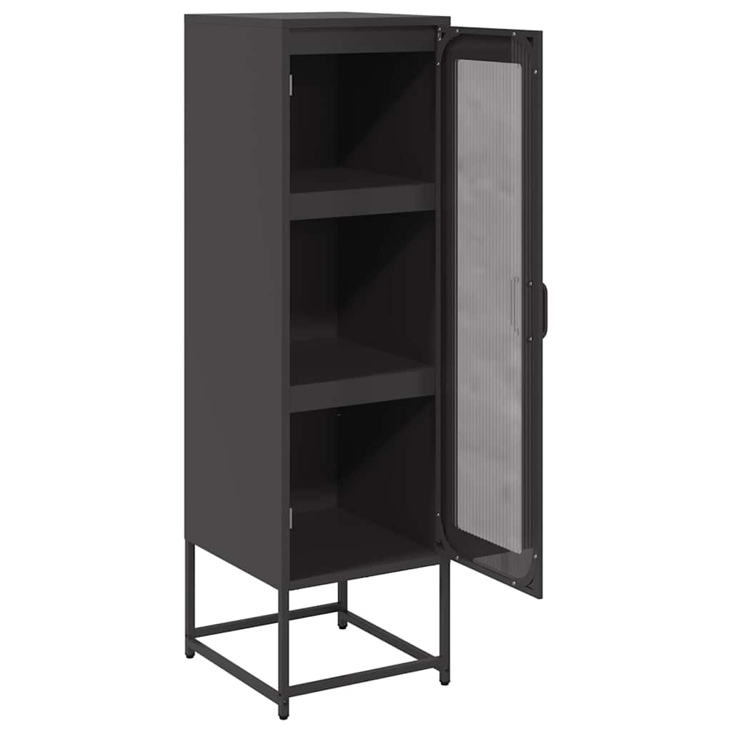 vidaXL Hoge kast 36x39x123 cm koudgewalst staal antracietkleurig - Aashly