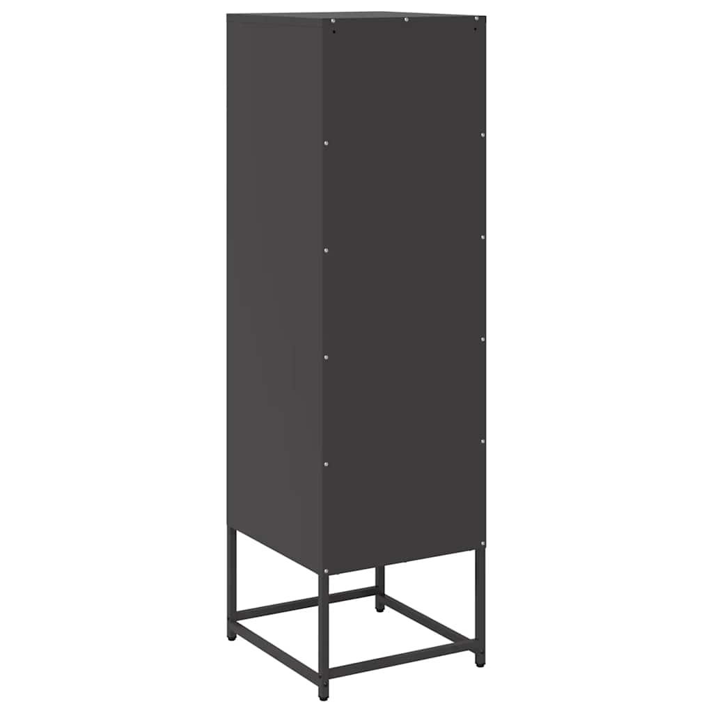 vidaXL Hoge kast 36x39x123 cm koudgewalst staal antracietkleurig - Aashly
