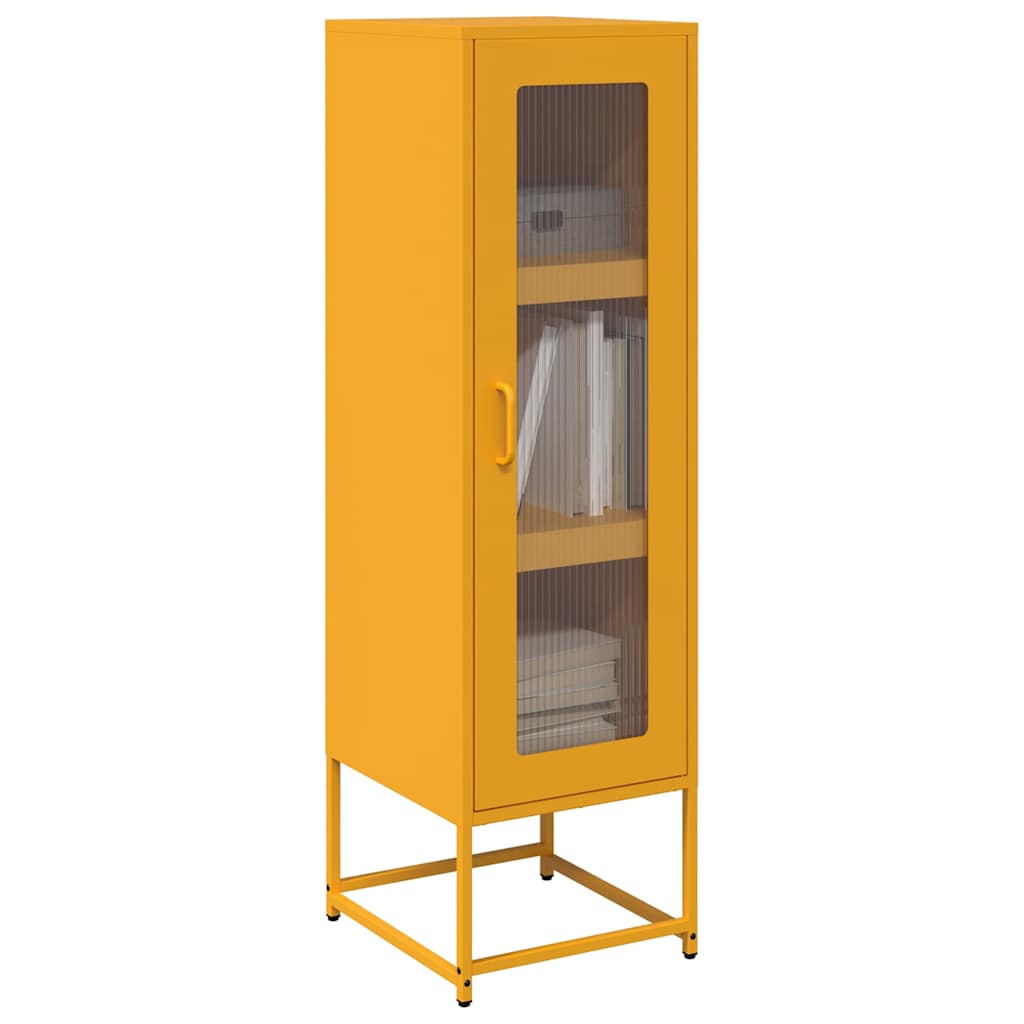 vidaXL Hoge kast 36x39x123 cm koudgewalst staal antracietkleurig - Aashly