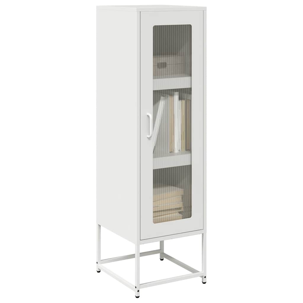 vidaXL Hoge kast 36x39x123 cm koudgewalst staal antracietkleurig - Aashly