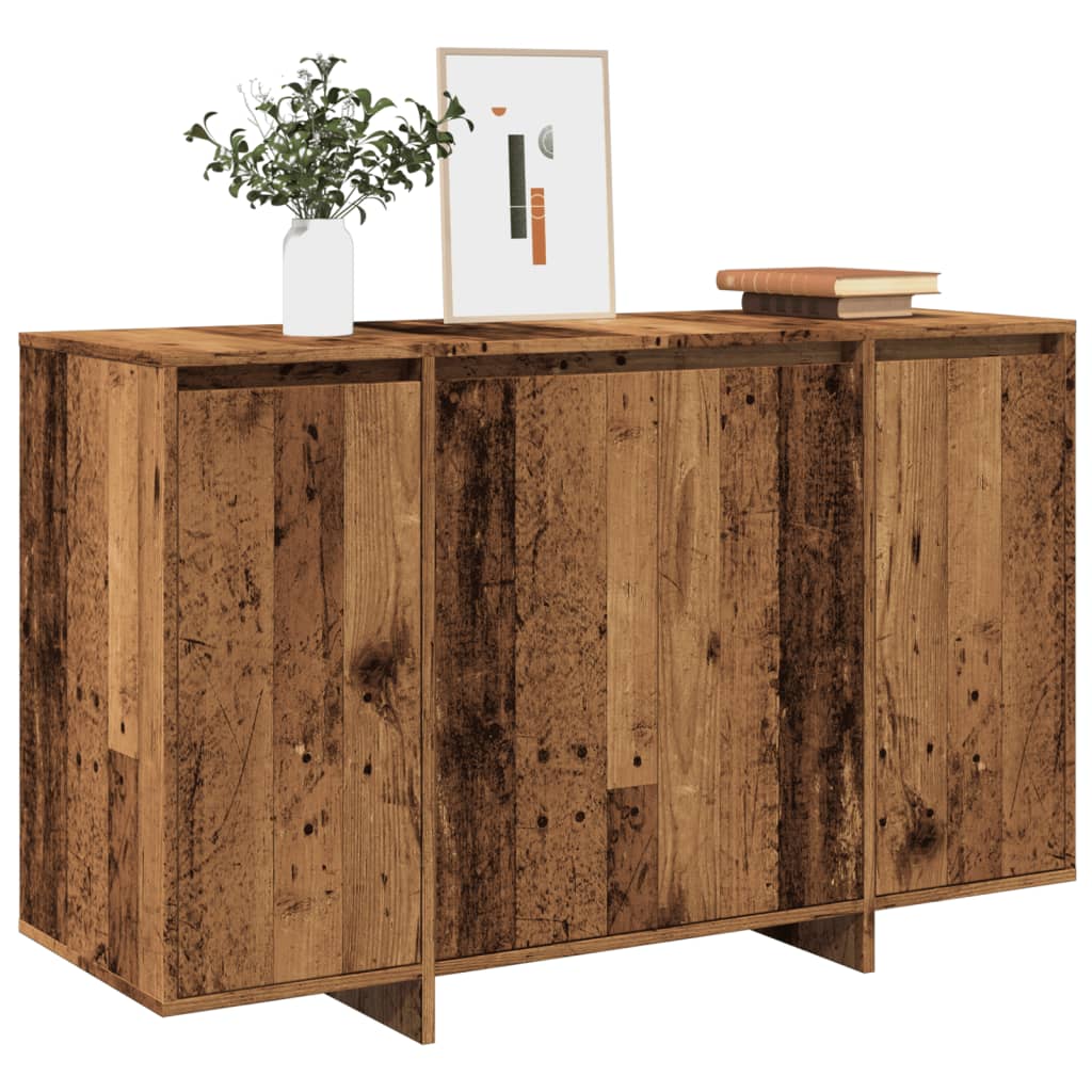 vidaXL Dressoir 120x41x75 cm bewerkt hout zwart - Aashly