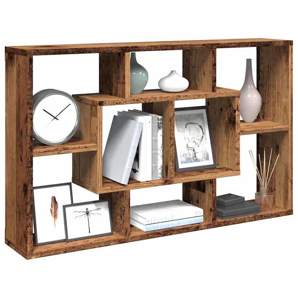 vidaXL Wandschap 85x16x52,5 cm bewerkt hout betongrijs