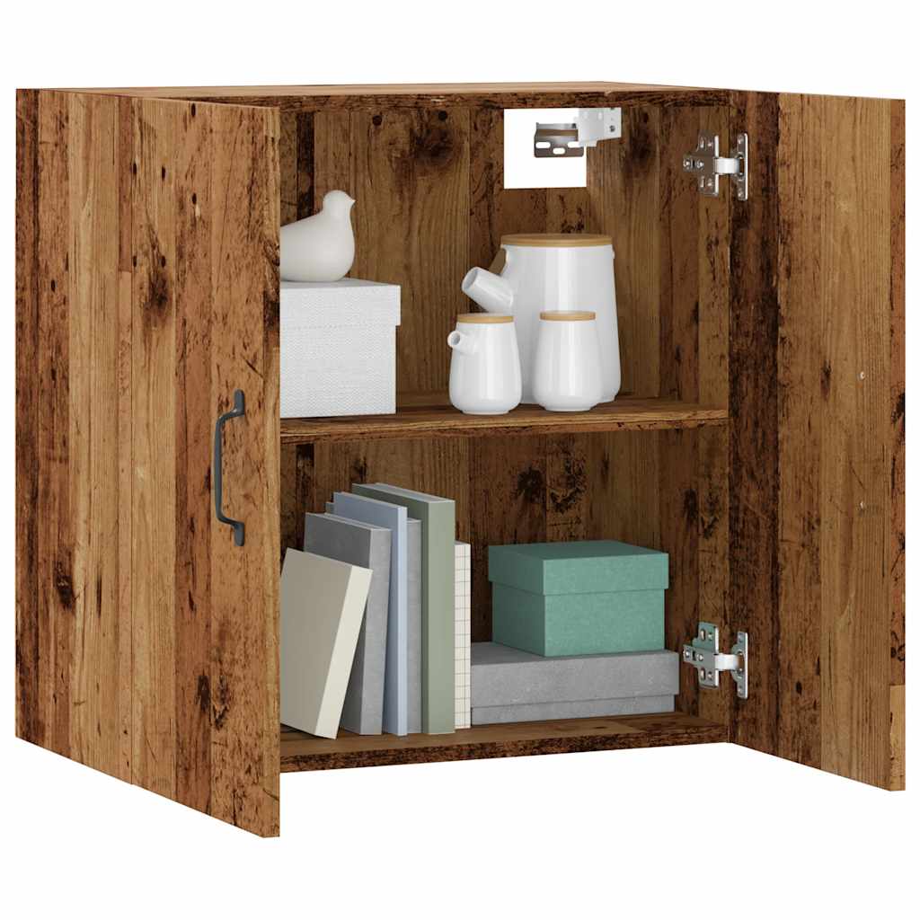 vidaXL Wandkast 60x31x60 cm bewerkt hout betongrijs - Aashly