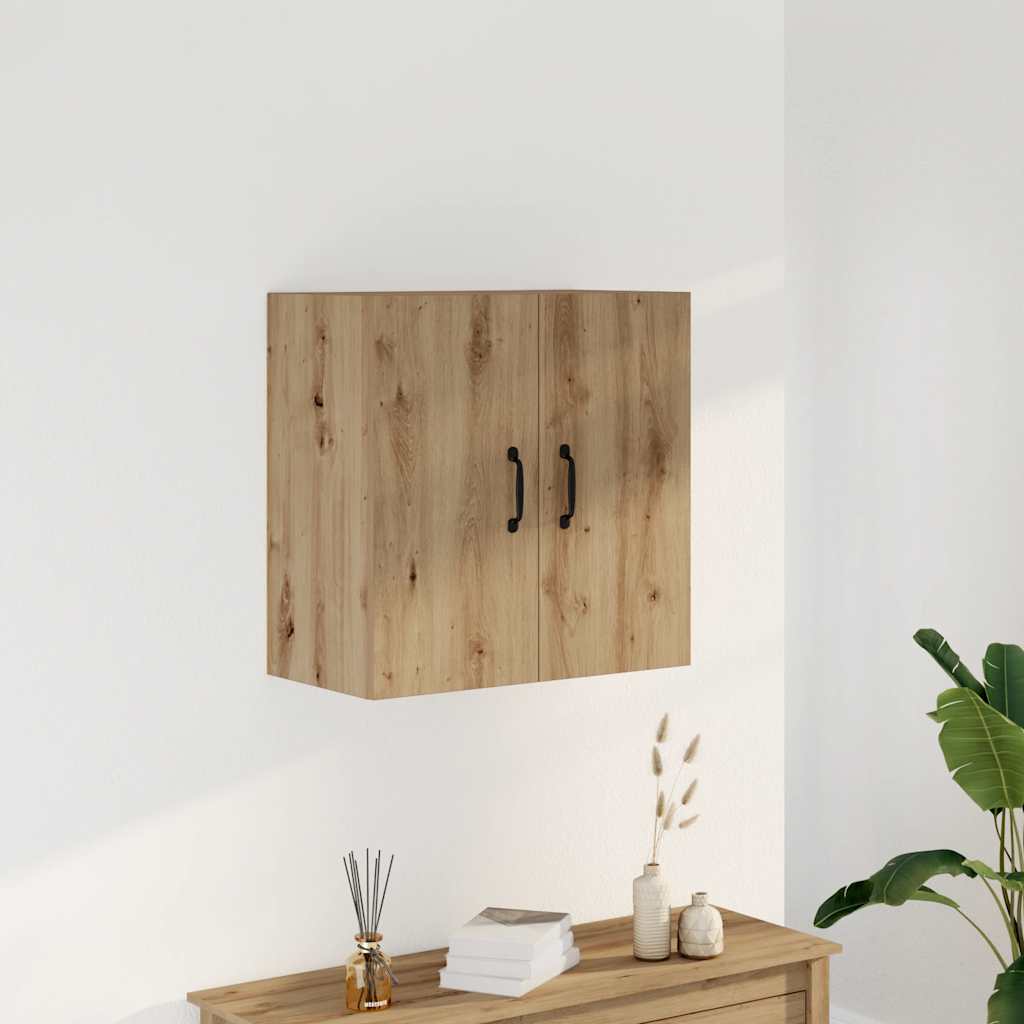 vidaXL Wandkast 60x31x60 cm bewerkt hout betongrijs - Aashly