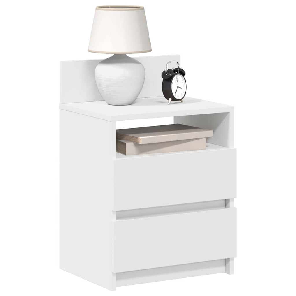 vidaXL Nachtkastje met 2 lades 40x33x60 cm grijs sonoma eikenkleurig - Aashly