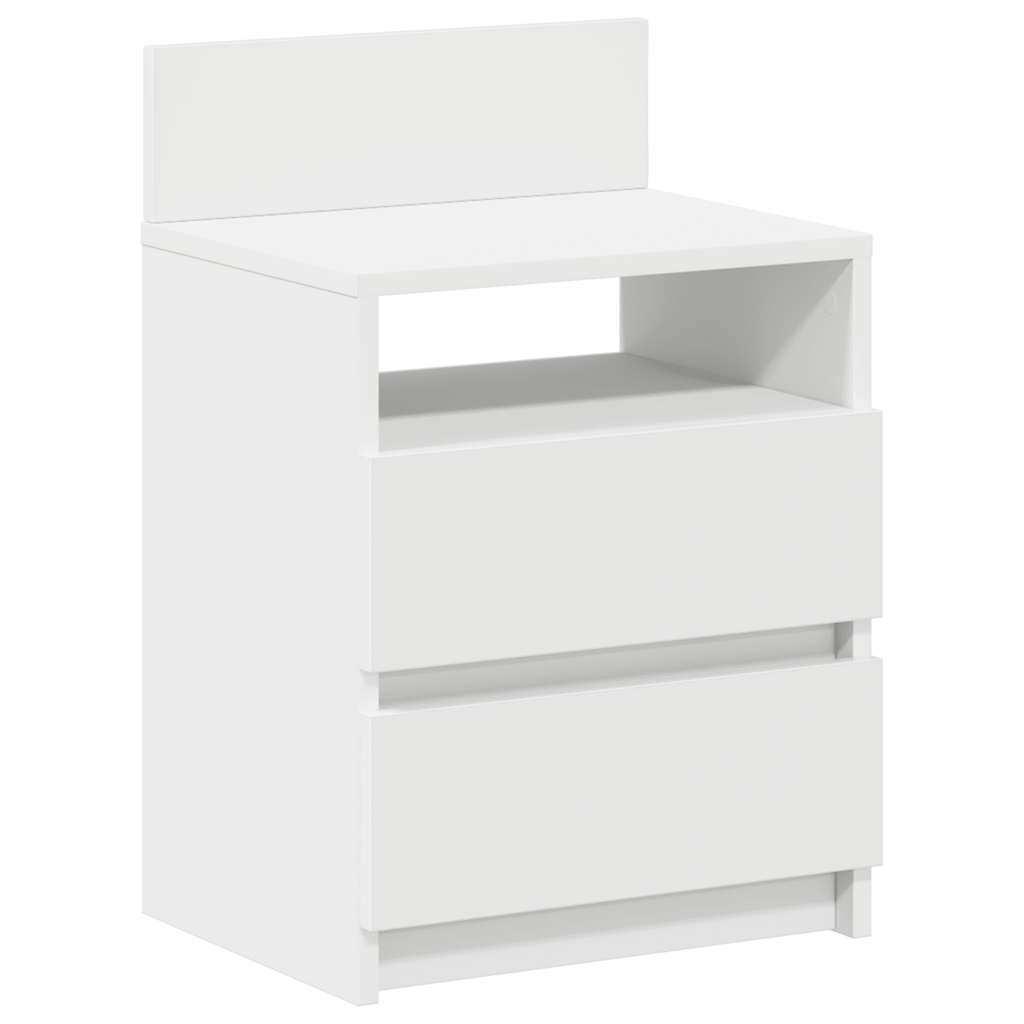 vidaXL Nachtkastje met 2 lades 40x33x60 cm grijs sonoma eikenkleurig - Aashly
