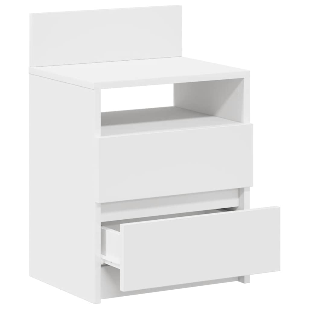 vidaXL Nachtkastje met 2 lades 40x33x60 cm grijs sonoma eikenkleurig - Aashly