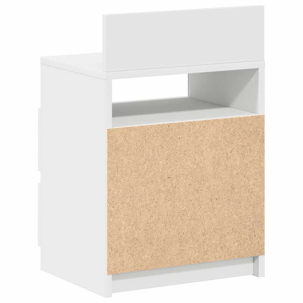 vidaXL Nachtkastje met 2 lades 40x33x60 cm grijs sonoma eikenkleurig - Aashly