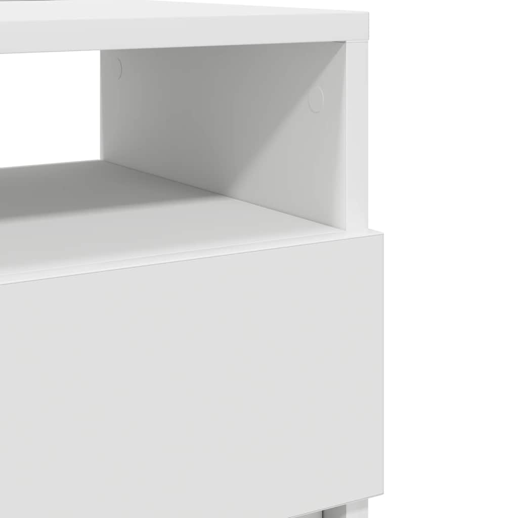vidaXL Nachtkastje met 2 lades 40x33x60 cm grijs sonoma eikenkleurig - Aashly