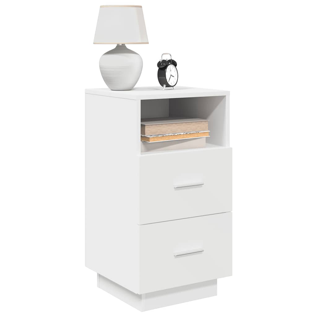 vidaXL Nachtkastjes 2 st met 2 lades 36x36x68 cm bruin eikenkleurig - Aashly