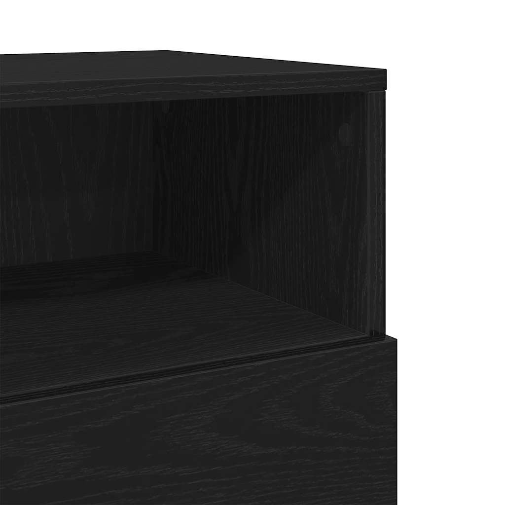 vidaXL Nachtkastjes 2 st met 2 lades 36x36x68 cm bruin eikenkleurig - Aashly